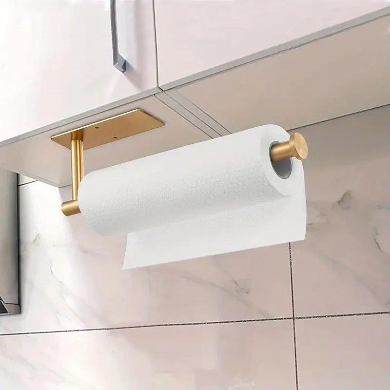 Home Bathroom Cabinets - 1PC Paper Towel Holder Under Cabinet