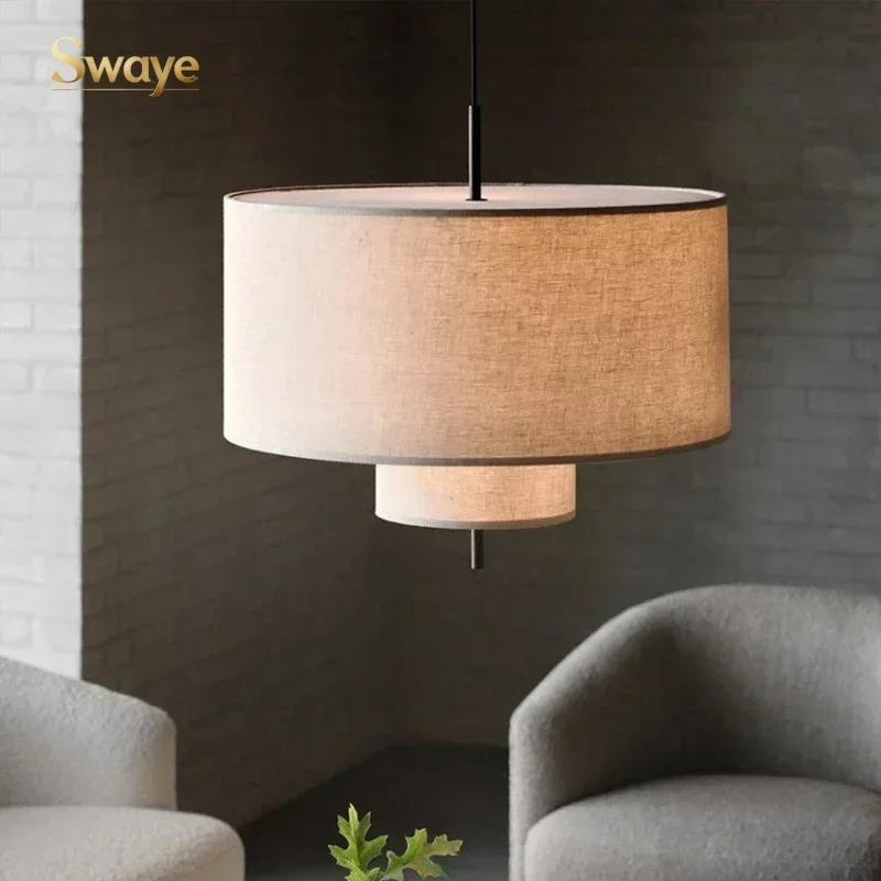 Home Bathroom Lighting Design - Wabi-sabi Minimalist LED Ceiling Chandeliers Lamp
