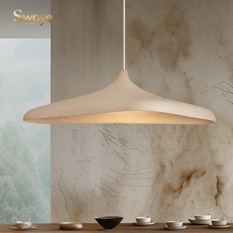 Home Bathroom Lighting Design - Wabi-Sabi Minimalist Stylish LED Ceiling Chandelier