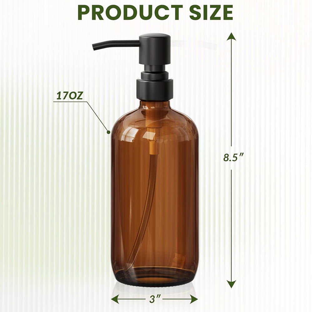 Amber Glass Soap Dispenser wit - огляд і ціна Glass Soap Dish