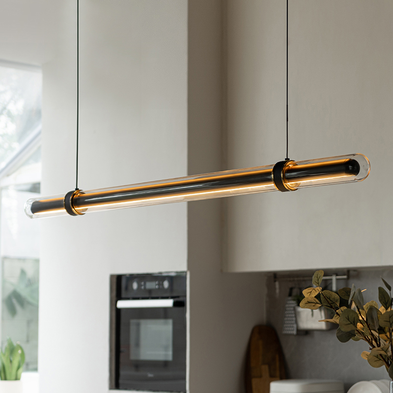 Luxury Black Long Dining Room  - огляд і ціна Home Bathroom Lighting Design