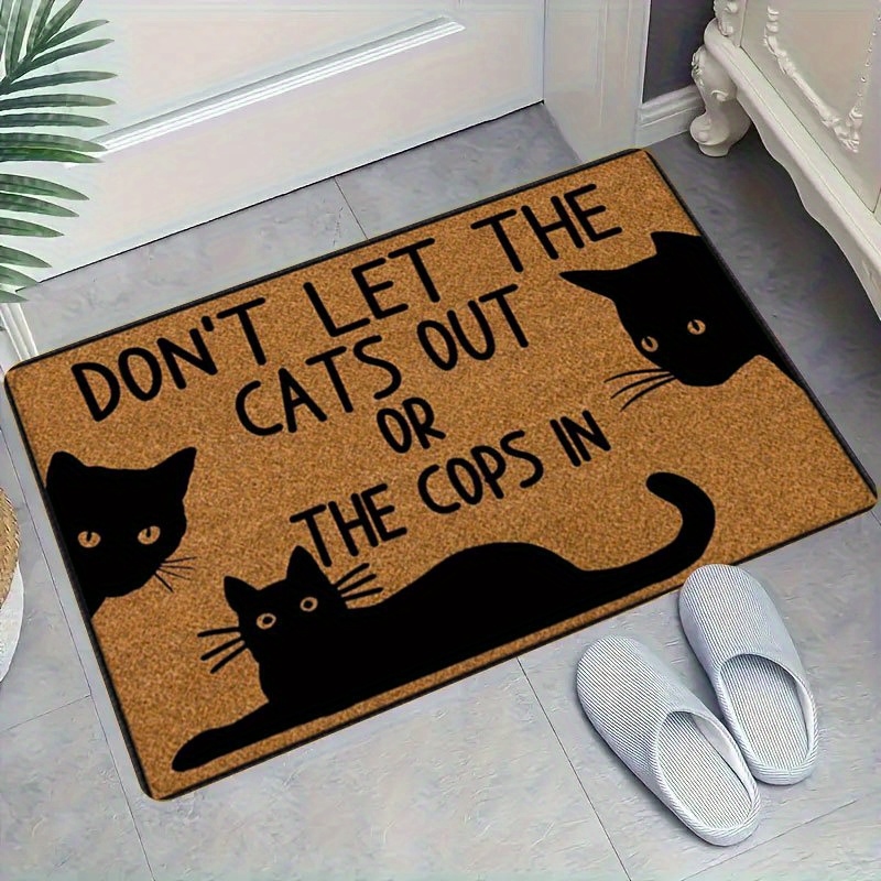 VIKAMA Funny Cat Doormat Don't - огляд і ціна Home Bathroom Rugs