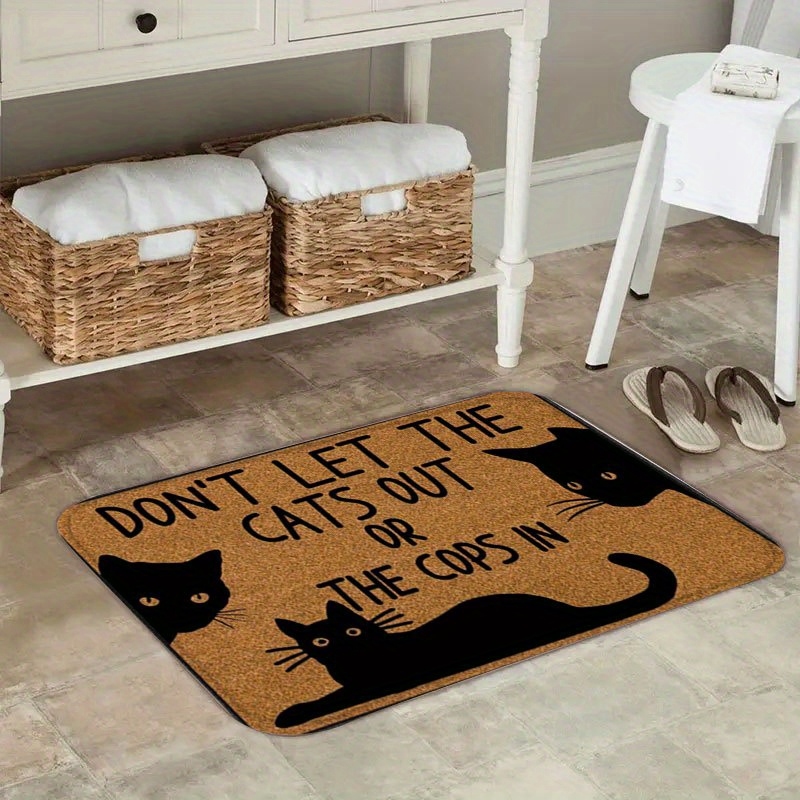 VIKAMA Funny Cat Doormat Don't - огляд і ціна Home Bathroom Rugs
