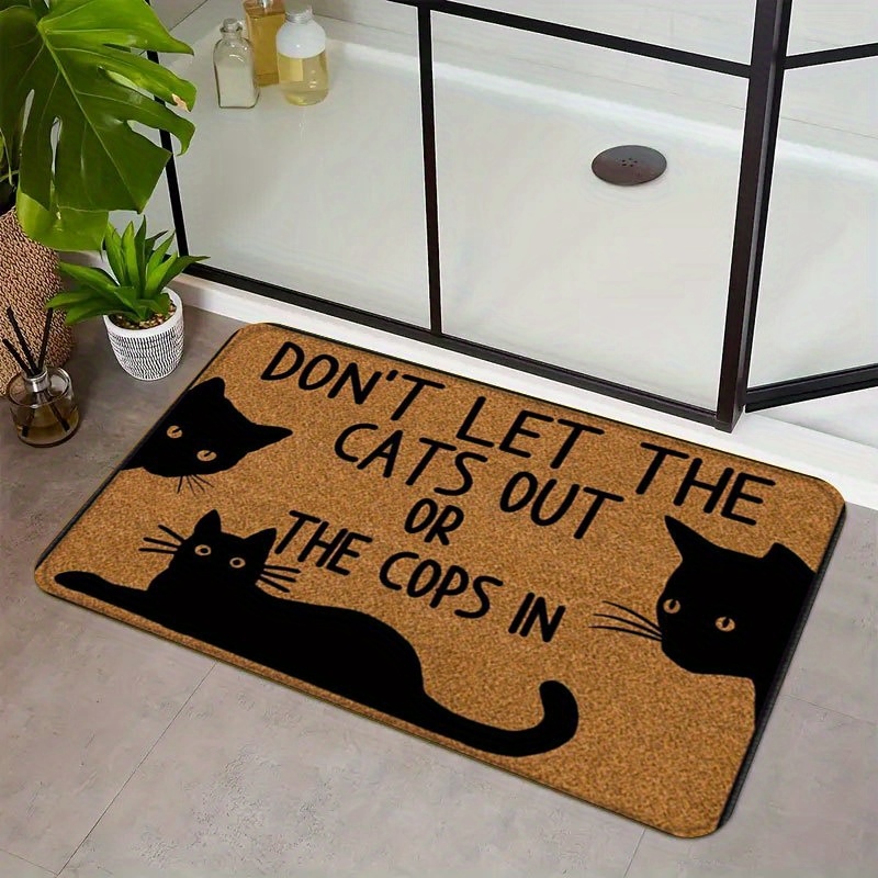 VIKAMA Funny Cat Doormat Don't - огляд і ціна Home Bathroom Rugs
