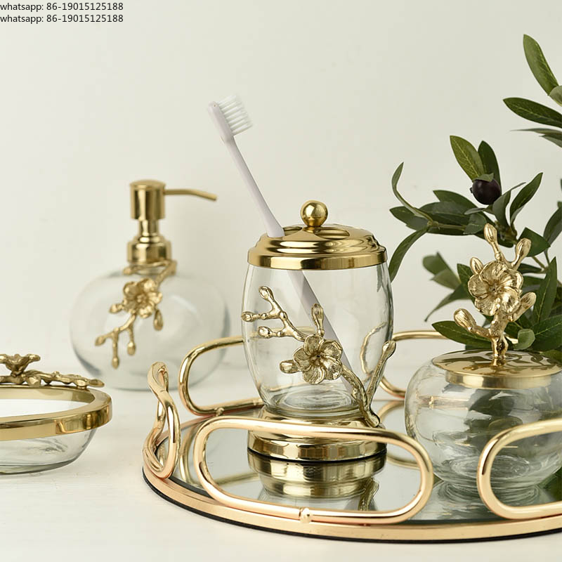 European Style Gold Brass Glas - огляд і ціна Glass Soap Dish