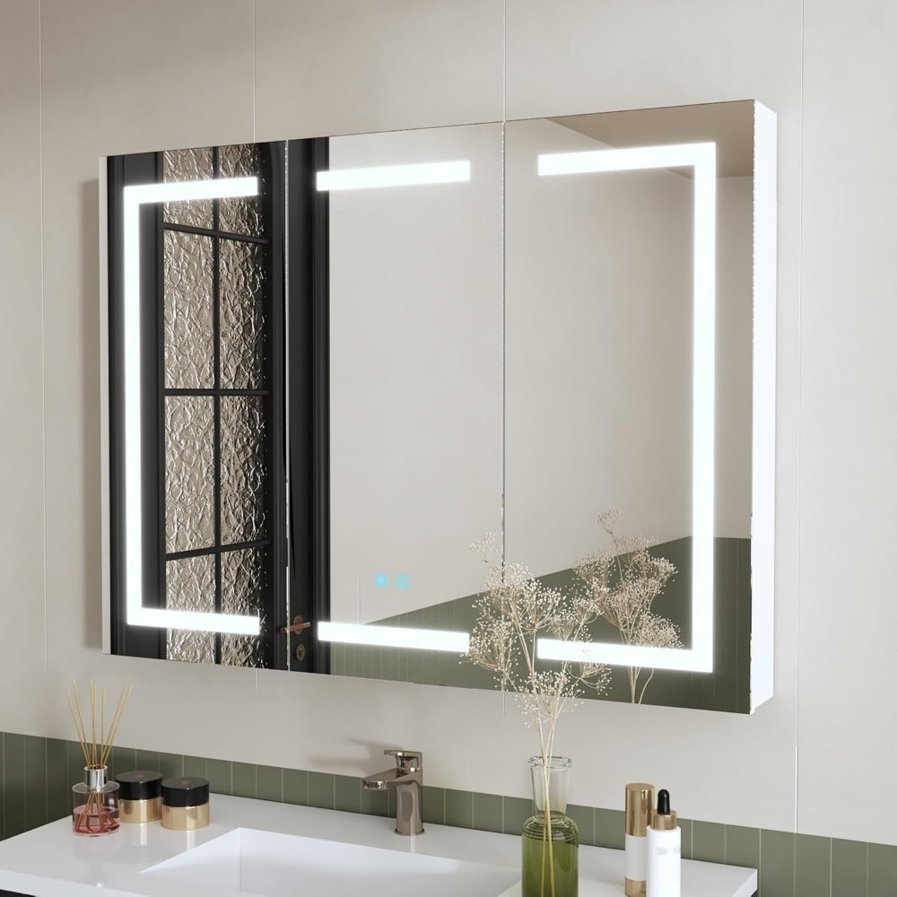 Lighted Medicine Cabinet with  - огляд і ціна Home Bathroom Cabinets