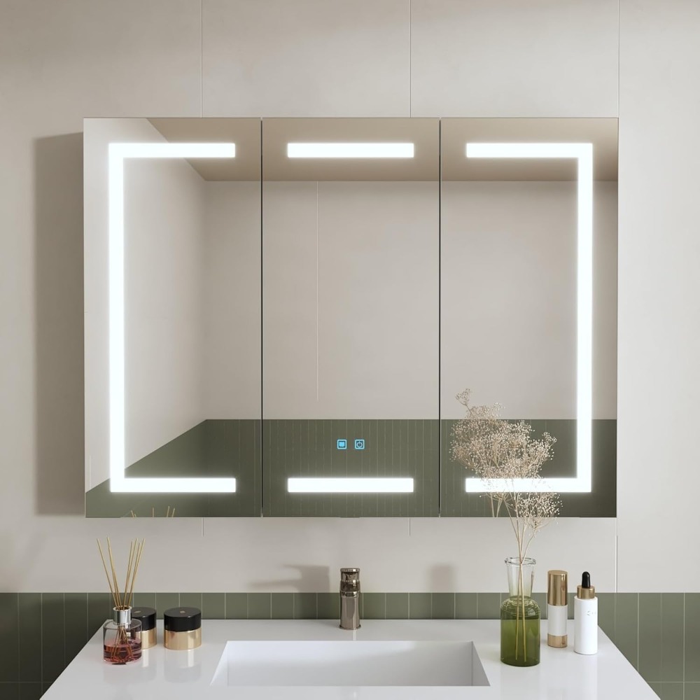 Lighted Medicine Cabinet with  - огляд і ціна Home Bathroom Cabinets