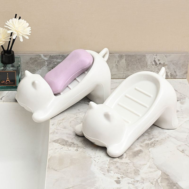 Cute Cat Drain Soap Holder Con - огляд і ціна Jet Home Bathroom Accessories