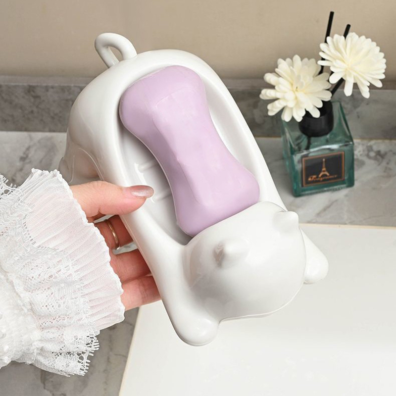 Cute Cat Drain Soap Holder Con - огляд і ціна Jet Home Bathroom Accessories