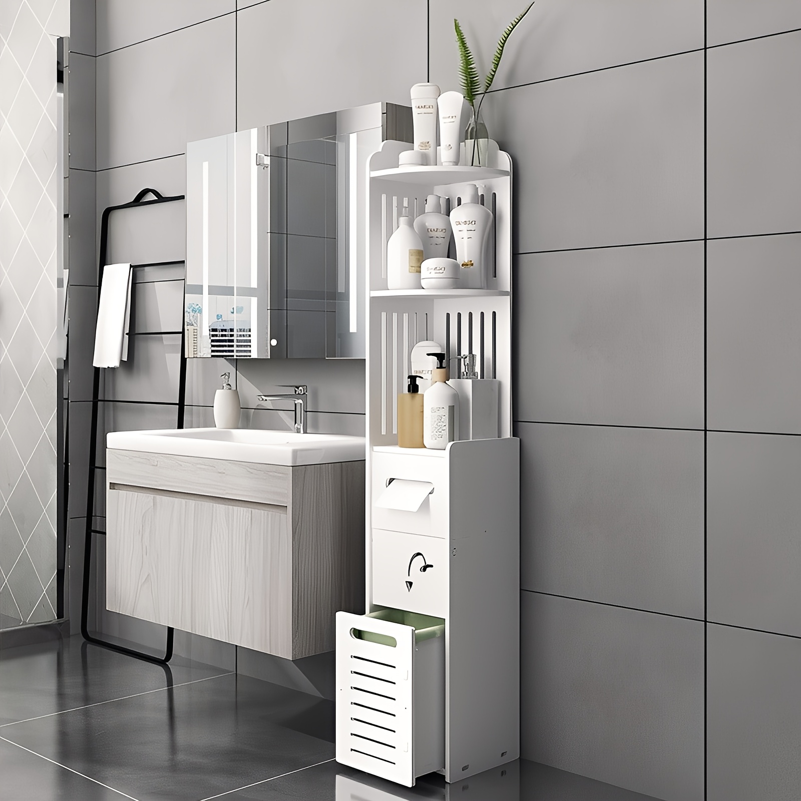 Space-Saving Bathroom Cabinet, - огляд і ціна Home Bathroom Cabinets