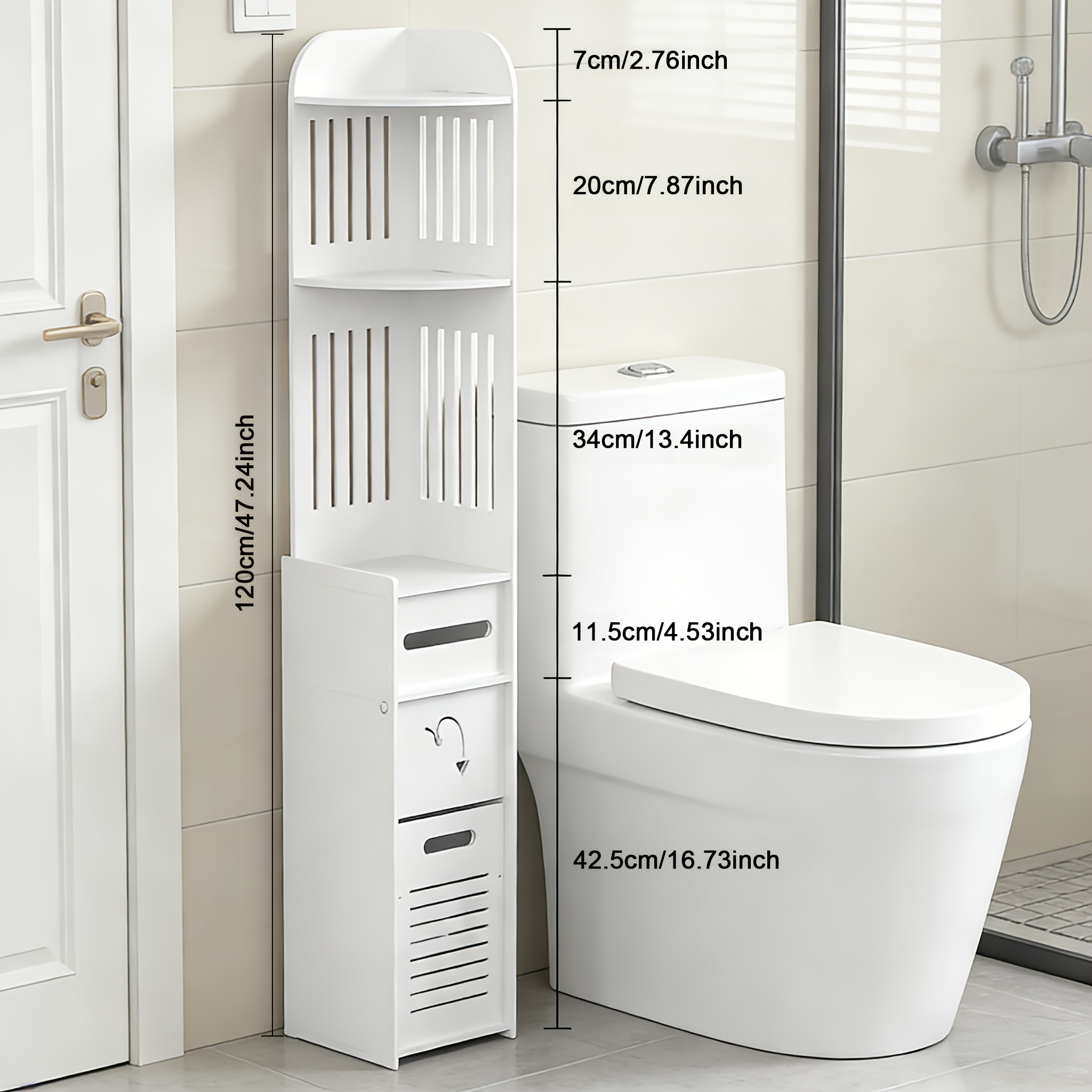 Space-Saving Bathroom Cabinet, - огляд і ціна Home Bathroom Cabinets