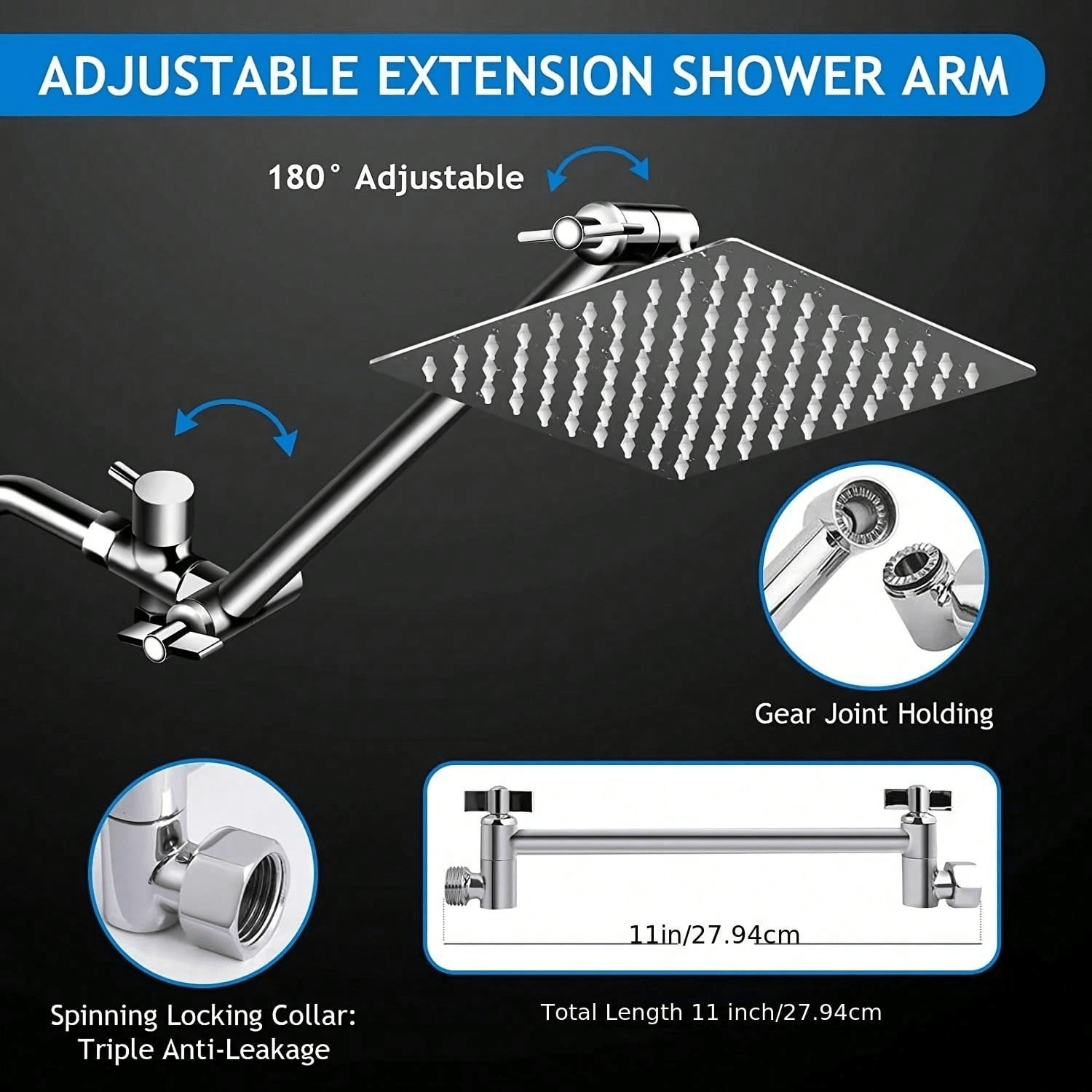 8-Inch High Pressure Rain Show - огляд і ціна Home Bathroom