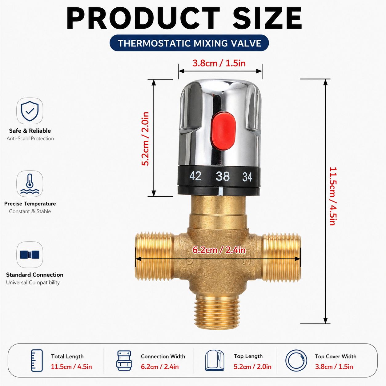 Thermostatic Mixing Valve Bras - огляд і ціна Home Hardware Bathroom Sinks