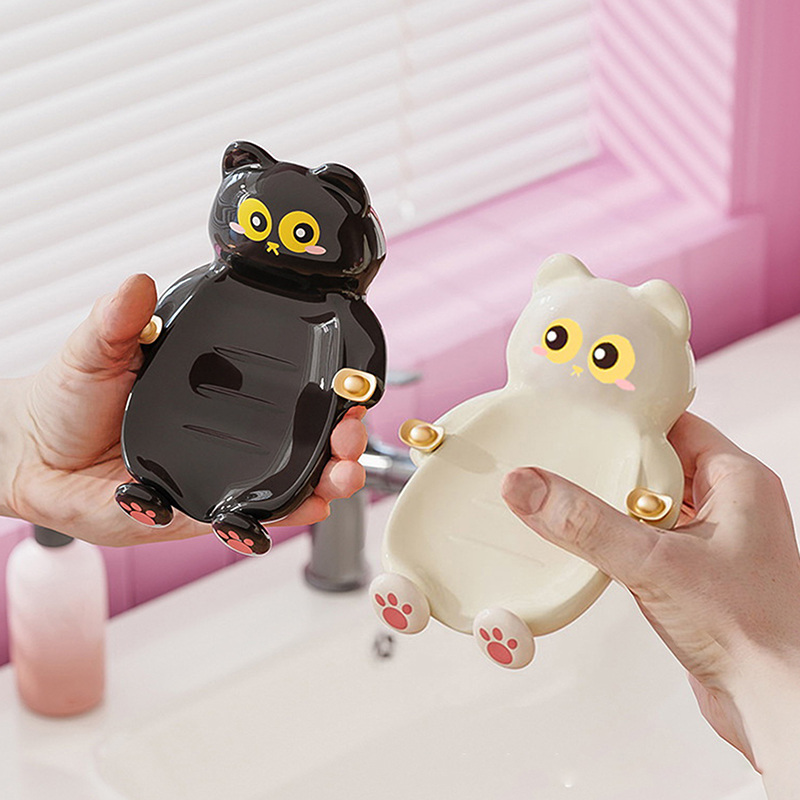 1pc Lucky Cat Soap Box Bathroo - огляд і ціна Jet Home Bathroom Accessories