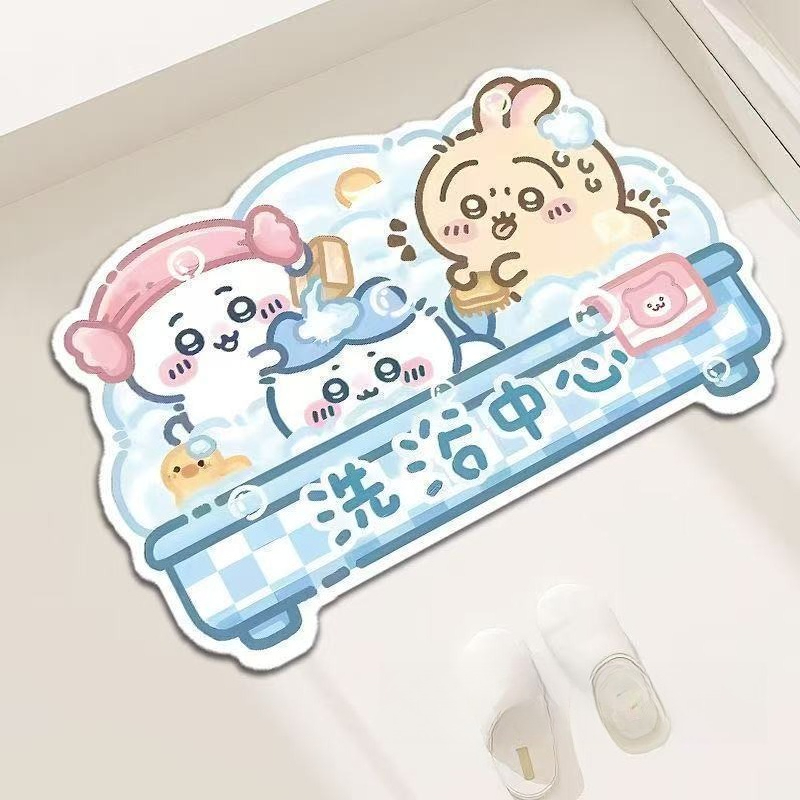 Chiikawa Floor Mat Quick-dryin - огляд і ціна Home Bathroom Rugs