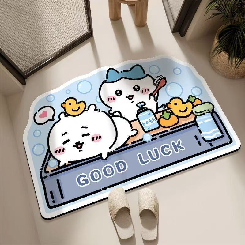Chiikawa Floor Mat Quick-dryin - огляд і ціна Home Bathroom Rugs