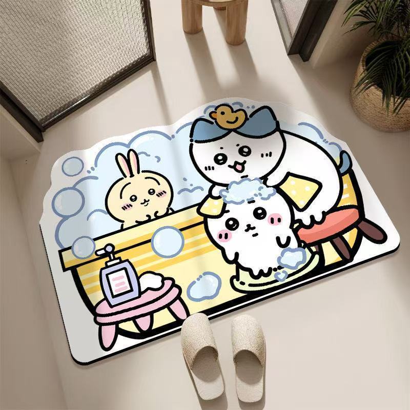 Chiikawa Floor Mat Quick-dryin - огляд і ціна Home Bathroom Rugs