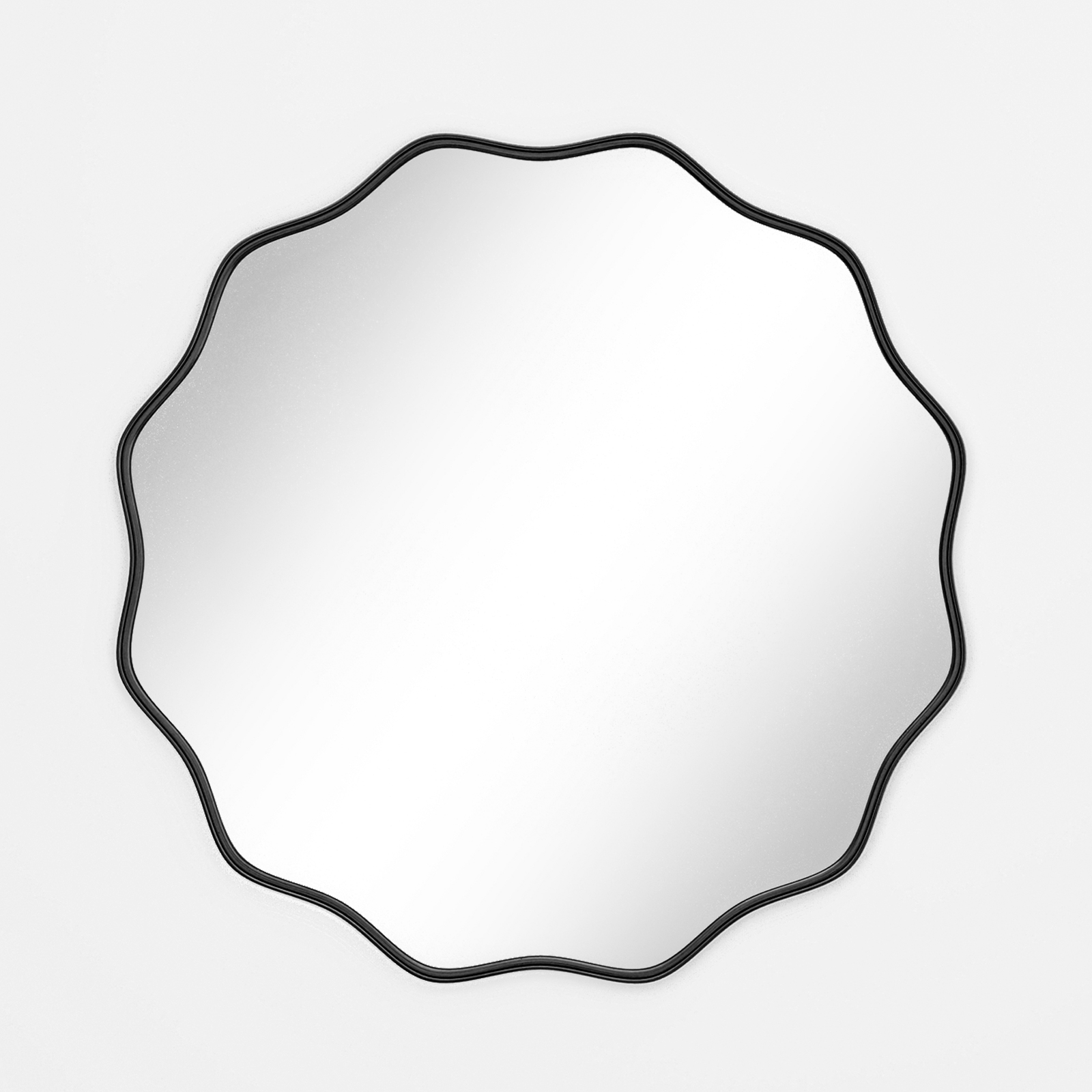 Wavy Round Bathroom Mirror Dec - огляд і ціна Home Bathroom Cabinets