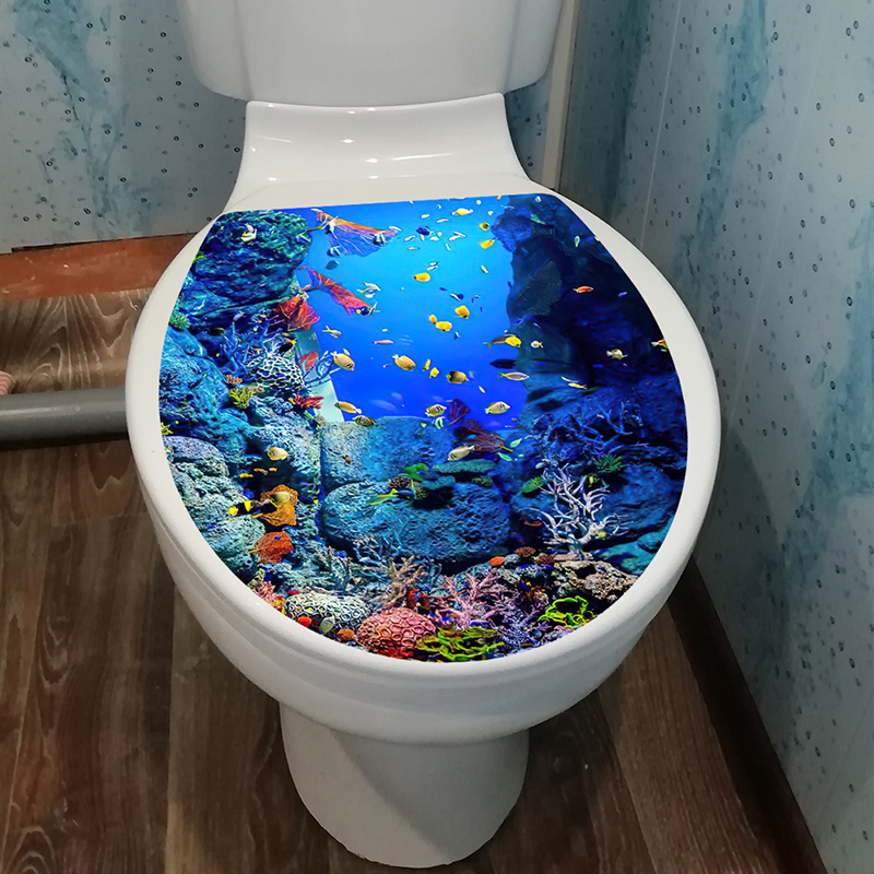 1pcs 3D Toilet Seat Wall Stick - огляд і ціна Jet Home Bathroom Accessories