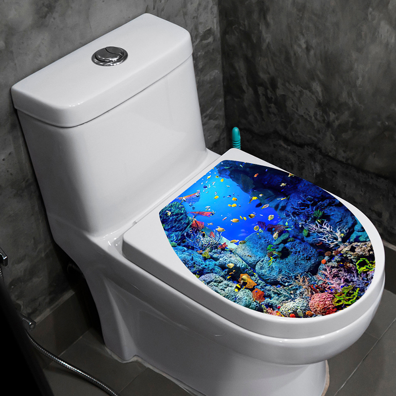 1pcs 3D Toilet Seat Wall Stick - огляд і ціна Jet Home Bathroom Accessories
