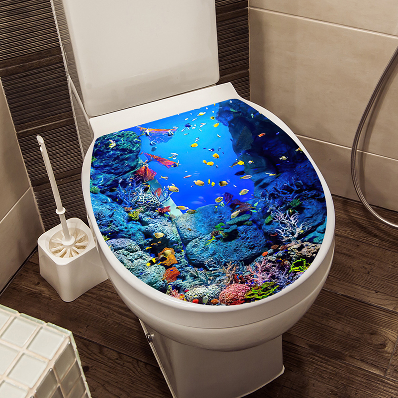 1pcs 3D Toilet Seat Wall Stick - огляд і ціна Jet Home Bathroom Accessories