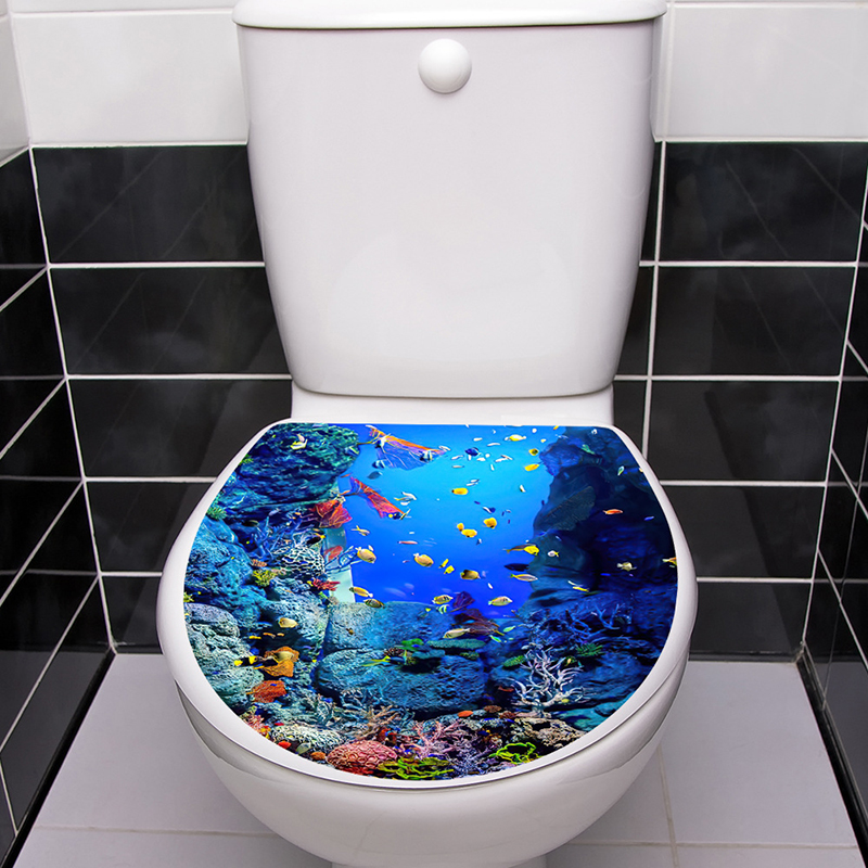 1pcs 3D Toilet Seat Wall Stick - огляд і ціна Jet Home Bathroom Accessories