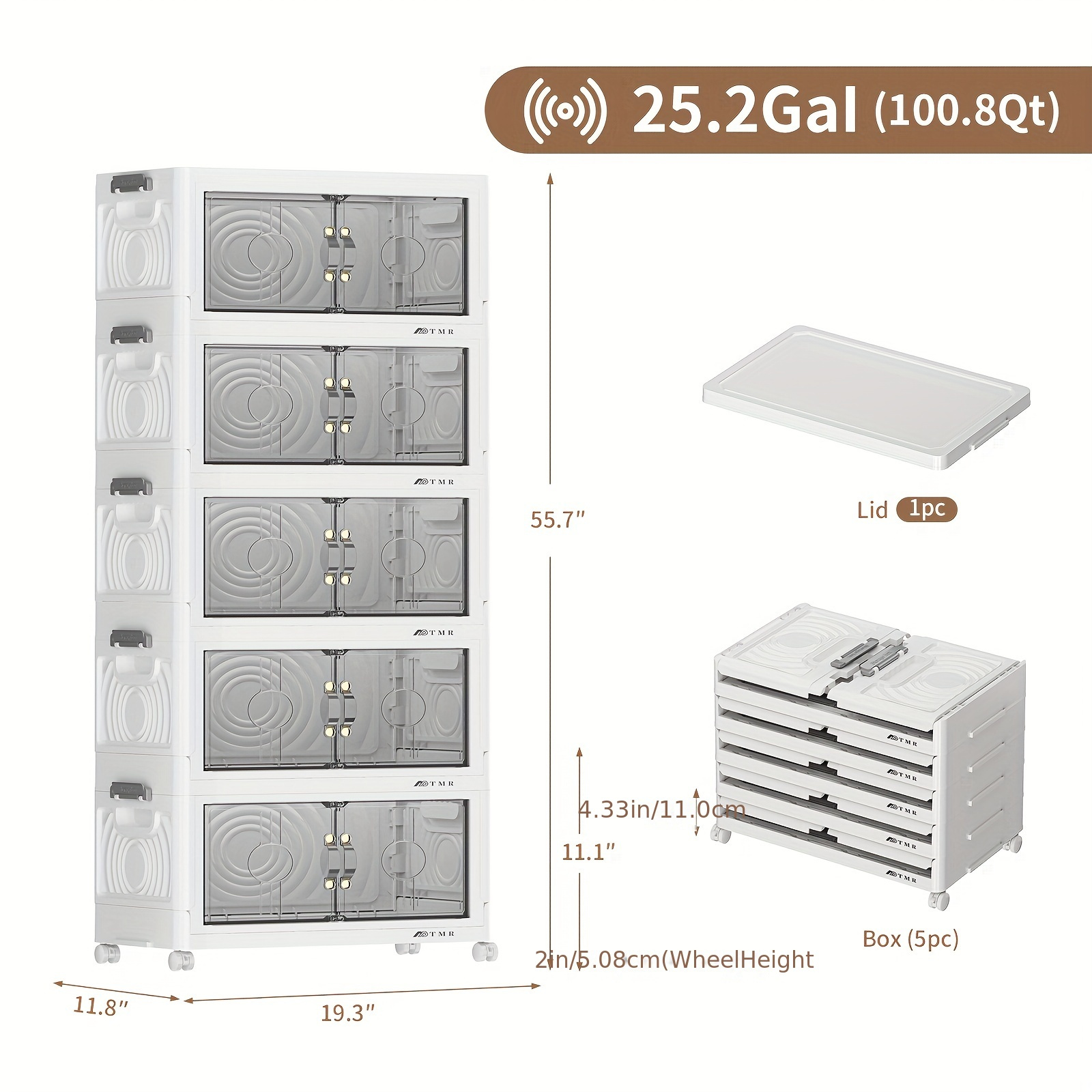 48QT Foldable Storage Cabinet, - огляд і ціна Home Bathroom Cabinets