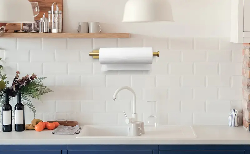 1PC Paper Towel Holder Under C - огляд і ціна Home Bathroom Cabinets