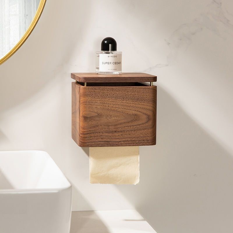 Walnut Toilet Tissue Box Bathr - огляд і ціна Toilet Paper Holder