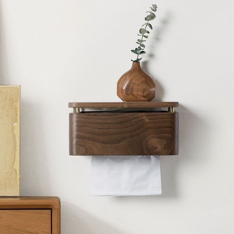 Walnut Toilet Tissue Box Bathr - огляд і ціна Toilet Paper Holder