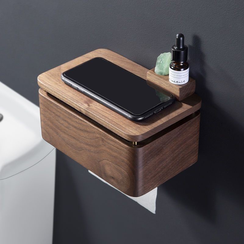 Walnut Toilet Tissue Box Bathr - огляд і ціна Toilet Paper Holder