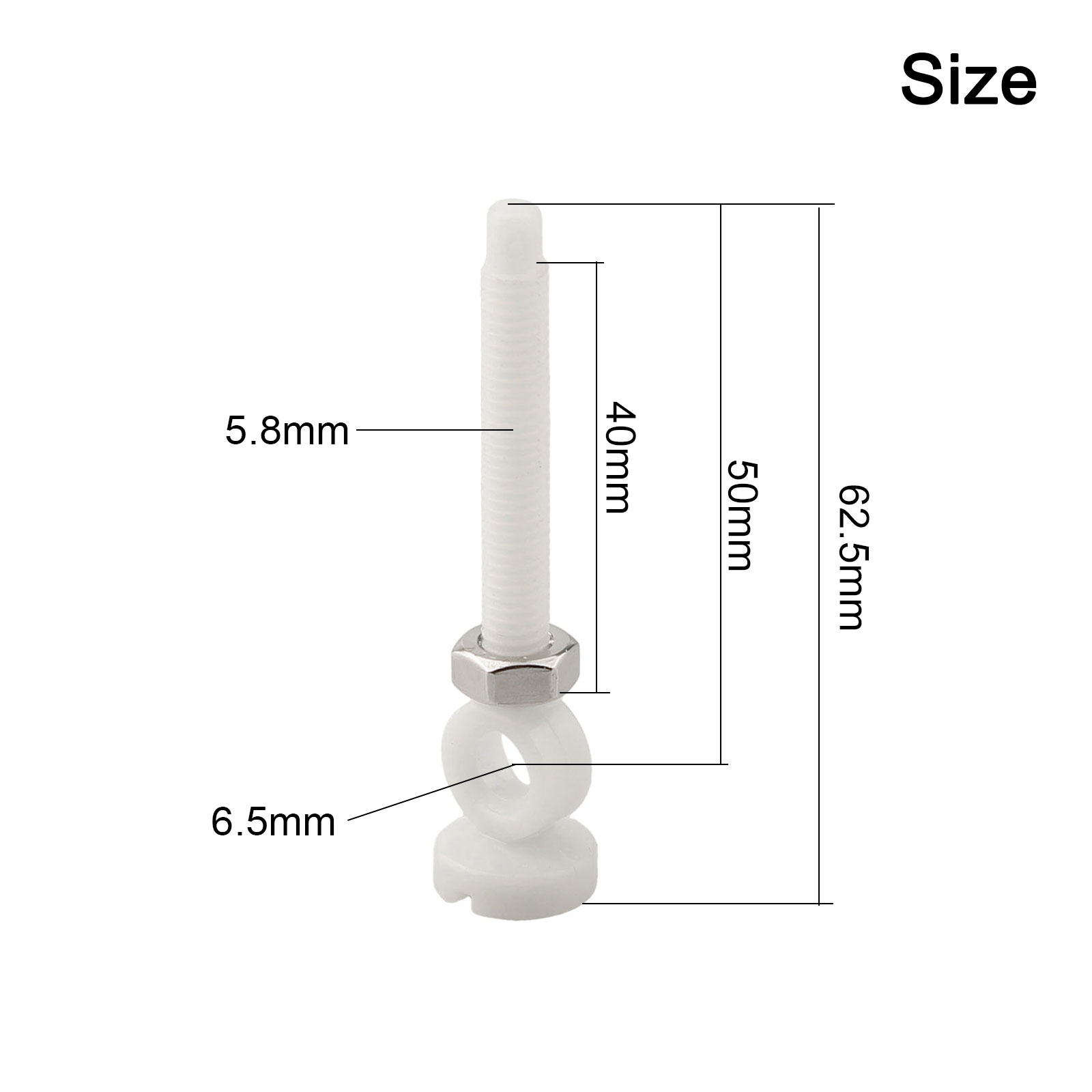 1pc 62/74mm Plastic Sink Screw - огляд і ціна Home Hardware Bathroom Sinks