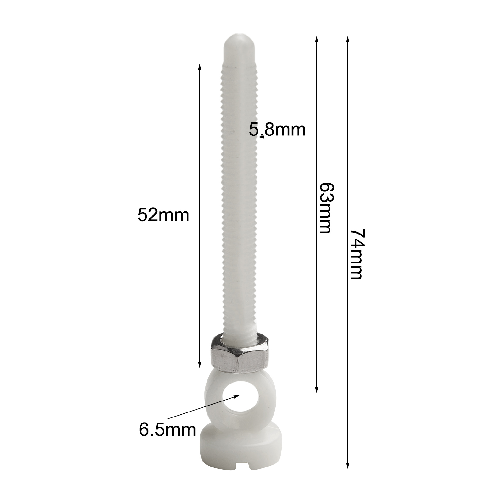 1pc 62/74mm Plastic Sink Screw - огляд і ціна Home Hardware Bathroom Sinks
