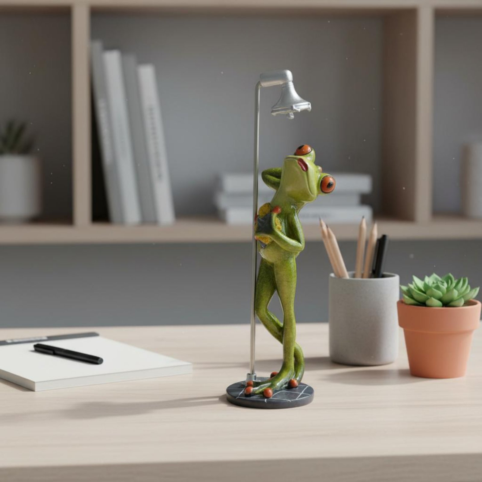Showering Frog Figurine Great  - огляд і ціна Home Bathroom