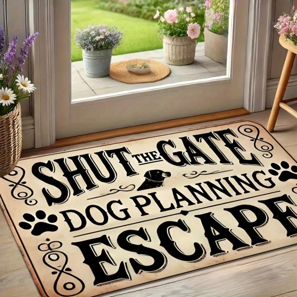 1pc  'SHUT THE GATE DOG PLANNI - огляд і ціна Home Bathroom Plan