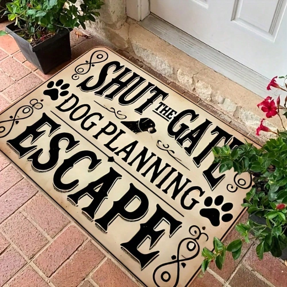 1pc  'SHUT THE GATE DOG PLANNI - огляд і ціна Home Bathroom Plan