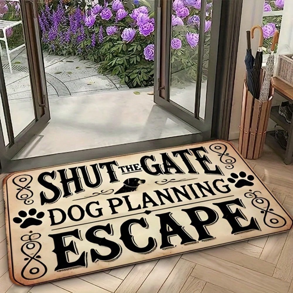 1pc  'SHUT THE GATE DOG PLANNI - огляд і ціна Home Bathroom Plan