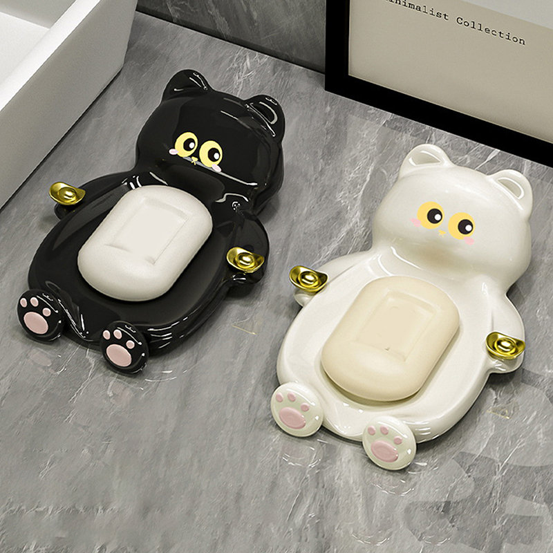 1pc Cute Cat Soap Dish, Creati - огляд і ціна Jet Home Bathroom Accessories