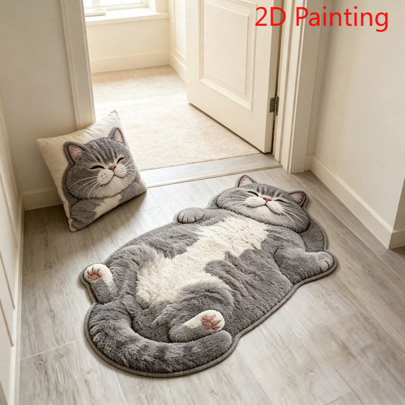 VIKAMA Cute 3D Stereoscopic Ca - огляд і ціна Home Bathroom Rugs