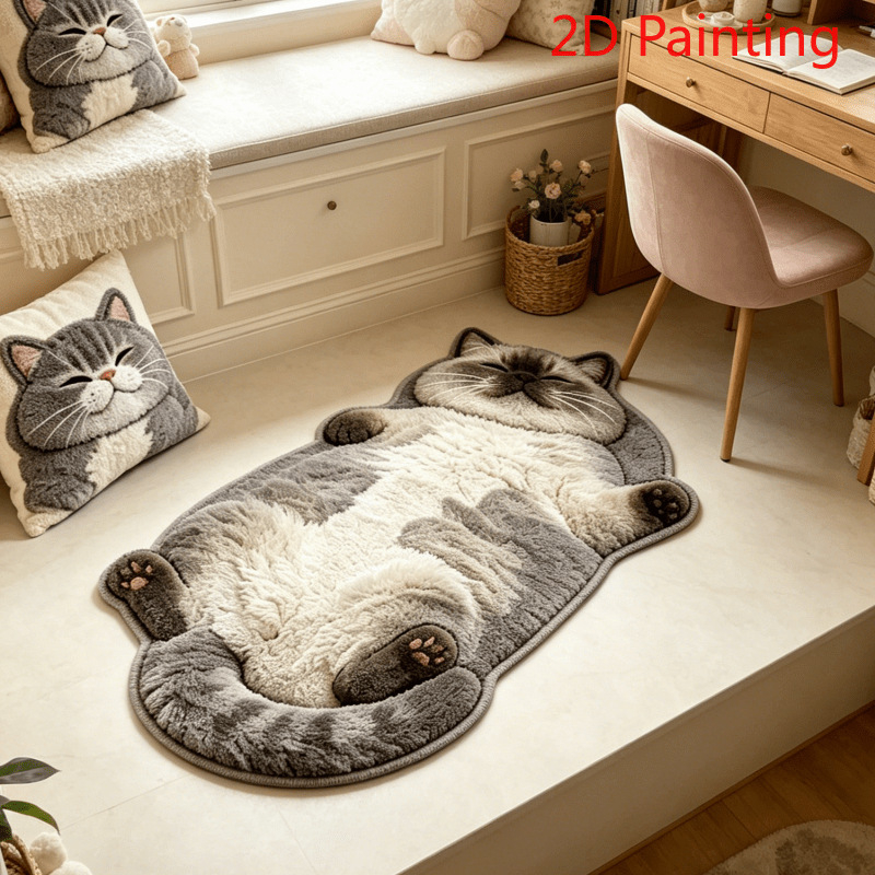 VIKAMA Cute 3D Stereoscopic Ca - огляд і ціна Home Bathroom Rugs