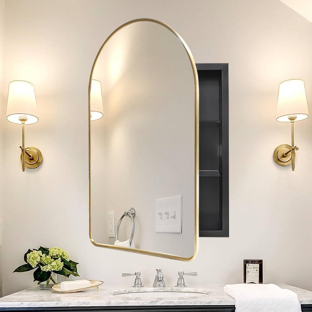 Arched Medicine Cabinet with M - огляд і ціна Home Bathroom Cabinets