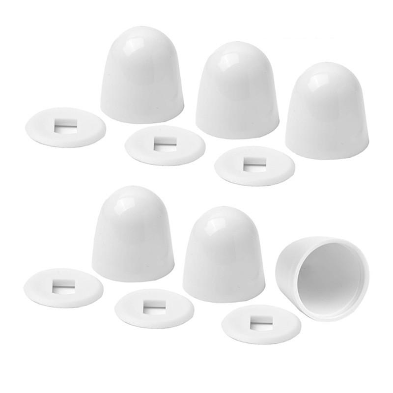 6pcs White Toilet Bolt Caps Fo - огляд і ціна Jet Home Bathroom Accessories
