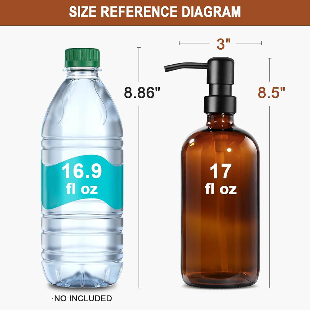 Amber Glass Soap Dispenser, 2  - огляд і ціна Glass Soap Dish