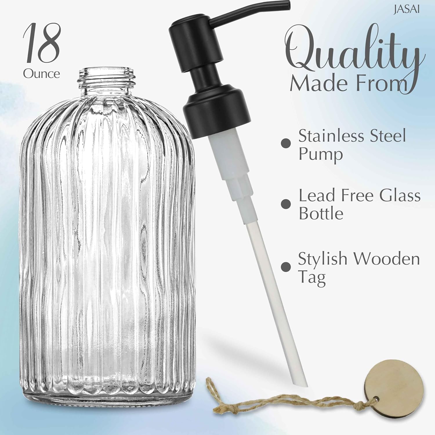18oz Glass Soap Dispenser with - огляд і ціна Glass Soap Dish