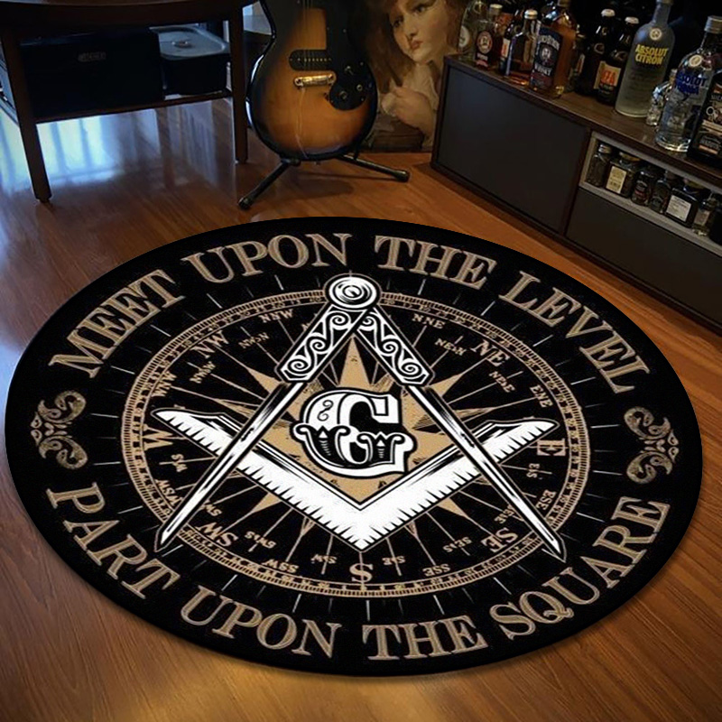 Retro Freemason Pattern Rug Ro - огляд і ціна Home Bathroom Rugs